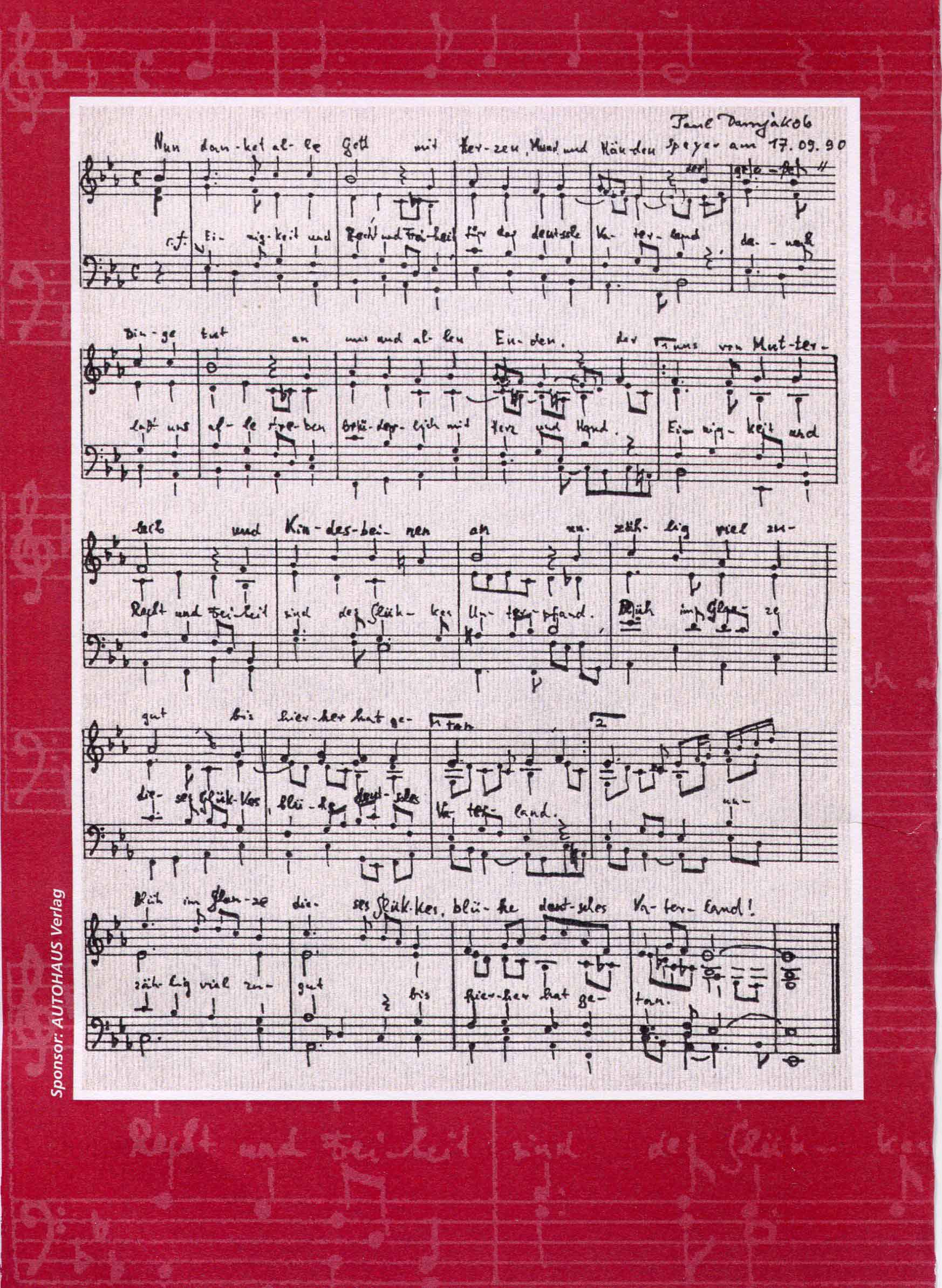 ... aus dem Liedheft